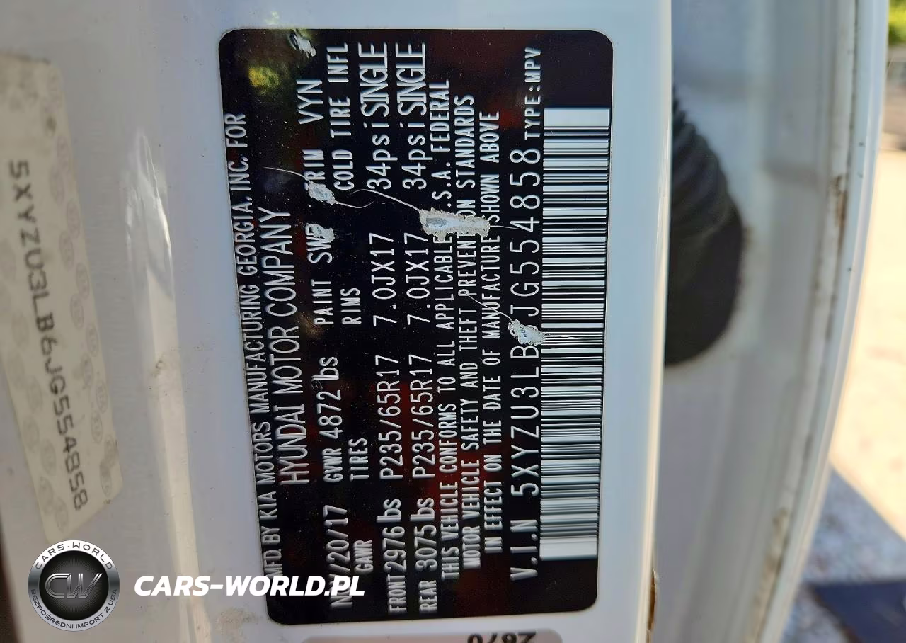 2018 Hyundai Santa Fe Sport 2.4L VIN:5XYZU3LB6JG554858 - 14