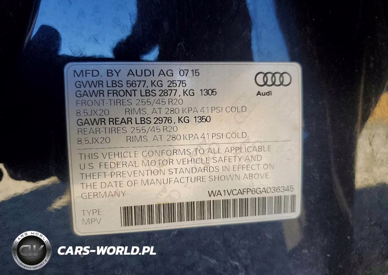 2016 Audi Sq5 Prestige VIN:WA1VCAFP6GA036345 - 13