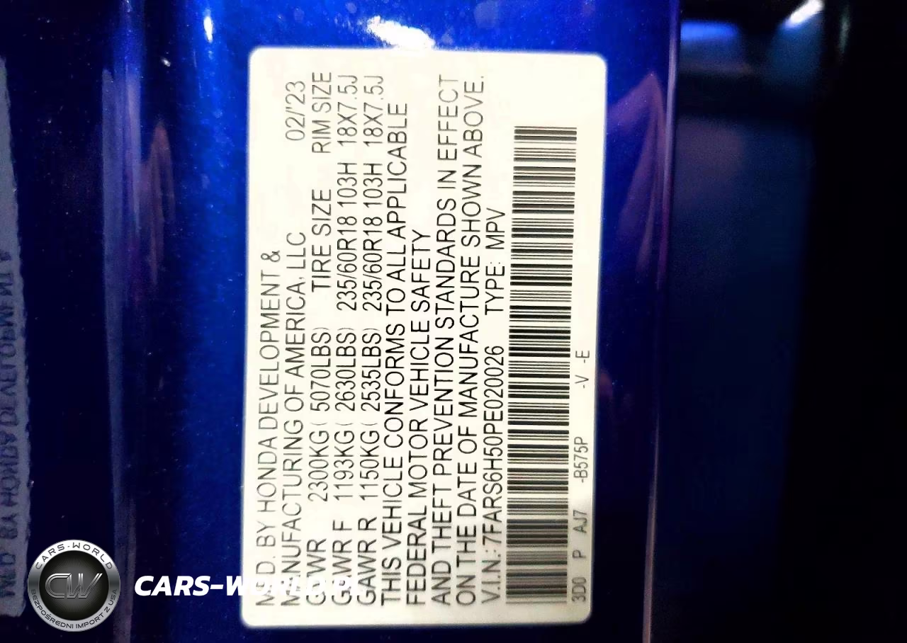 2023 Honda Cr-V Sport VIN:7FARS6H50PE020026 - 14