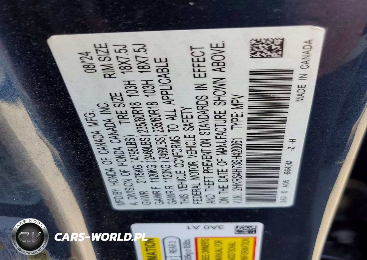 2025 Honda Cr-V Exl VIN:2HKRS4H73SH420061 - 13