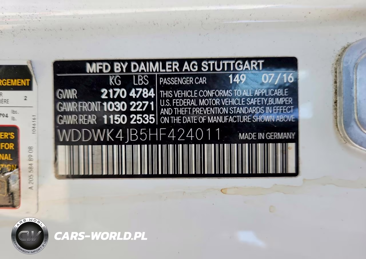 2017 Mercedes-Benz C 300 VIN:WDDWK4JB5HF424011 - 13