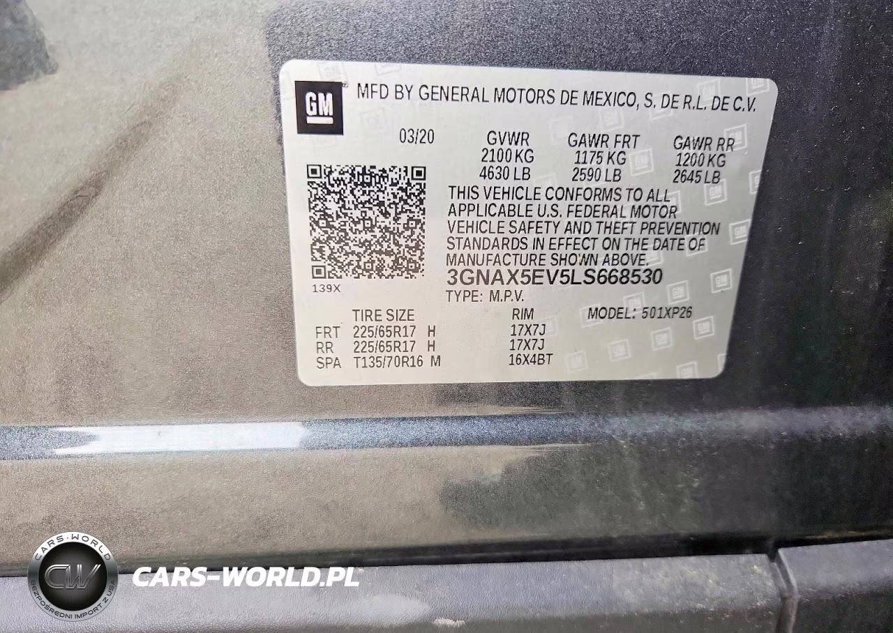 2020 Chevrolet Equinox VIN:3GNAX5EV5LS668530 - 13