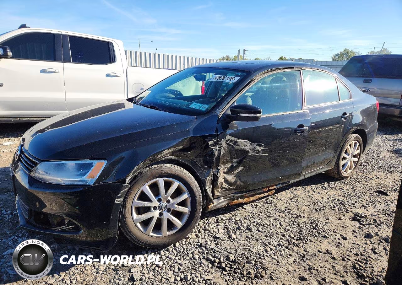 2012 Volkswagen Jetta Se VIN:3VWDP7AJXCM405231 - 1