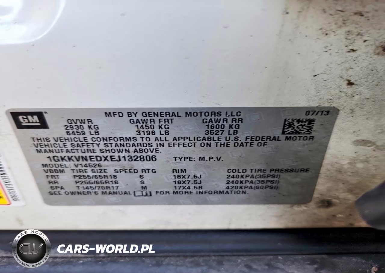 2014 GMC Acadia Sle VIN:1GKKVNEDXEJ132806 - 13