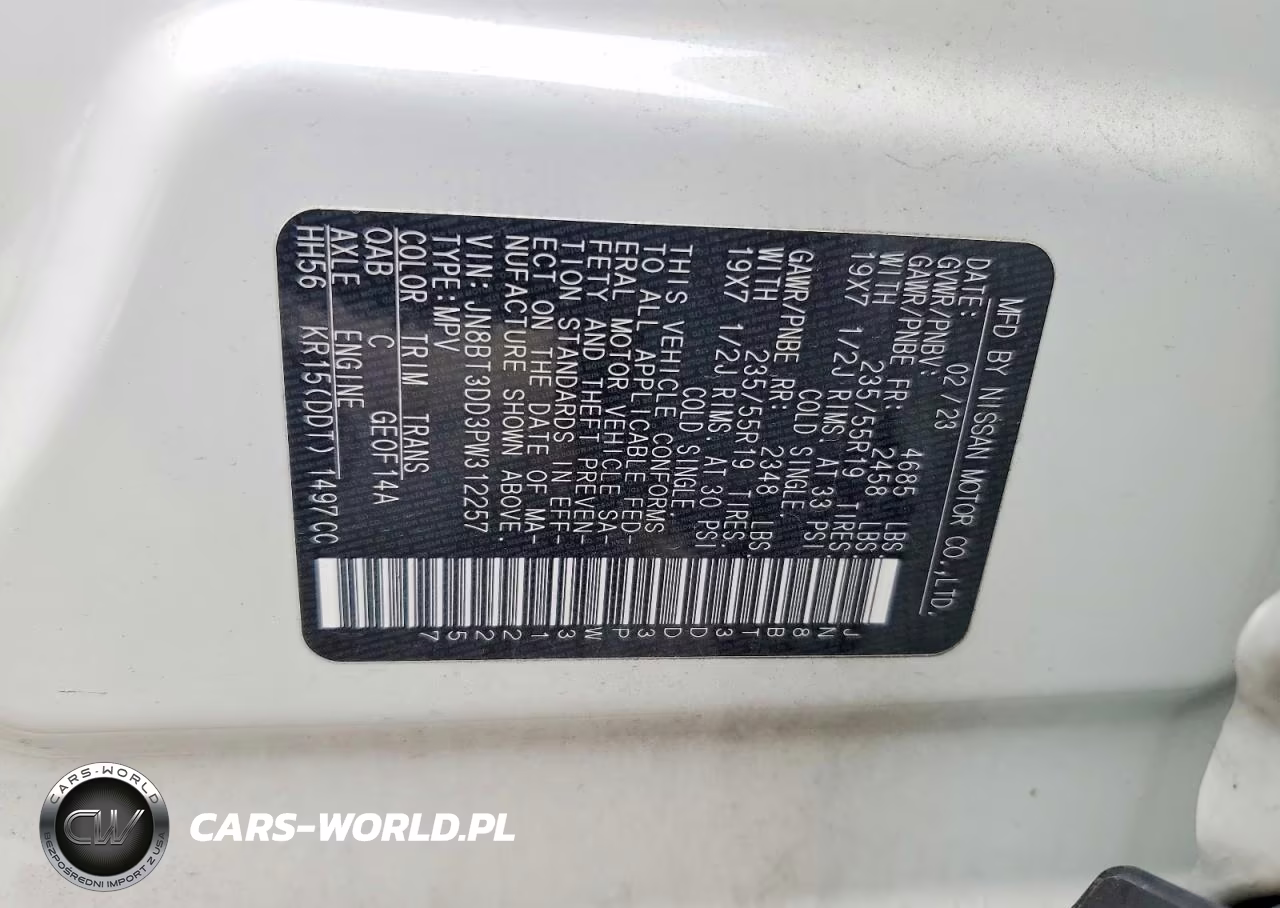 2023 Nissan Rogue Platinum VIN:JN8BT3DD3PW312257 - 14