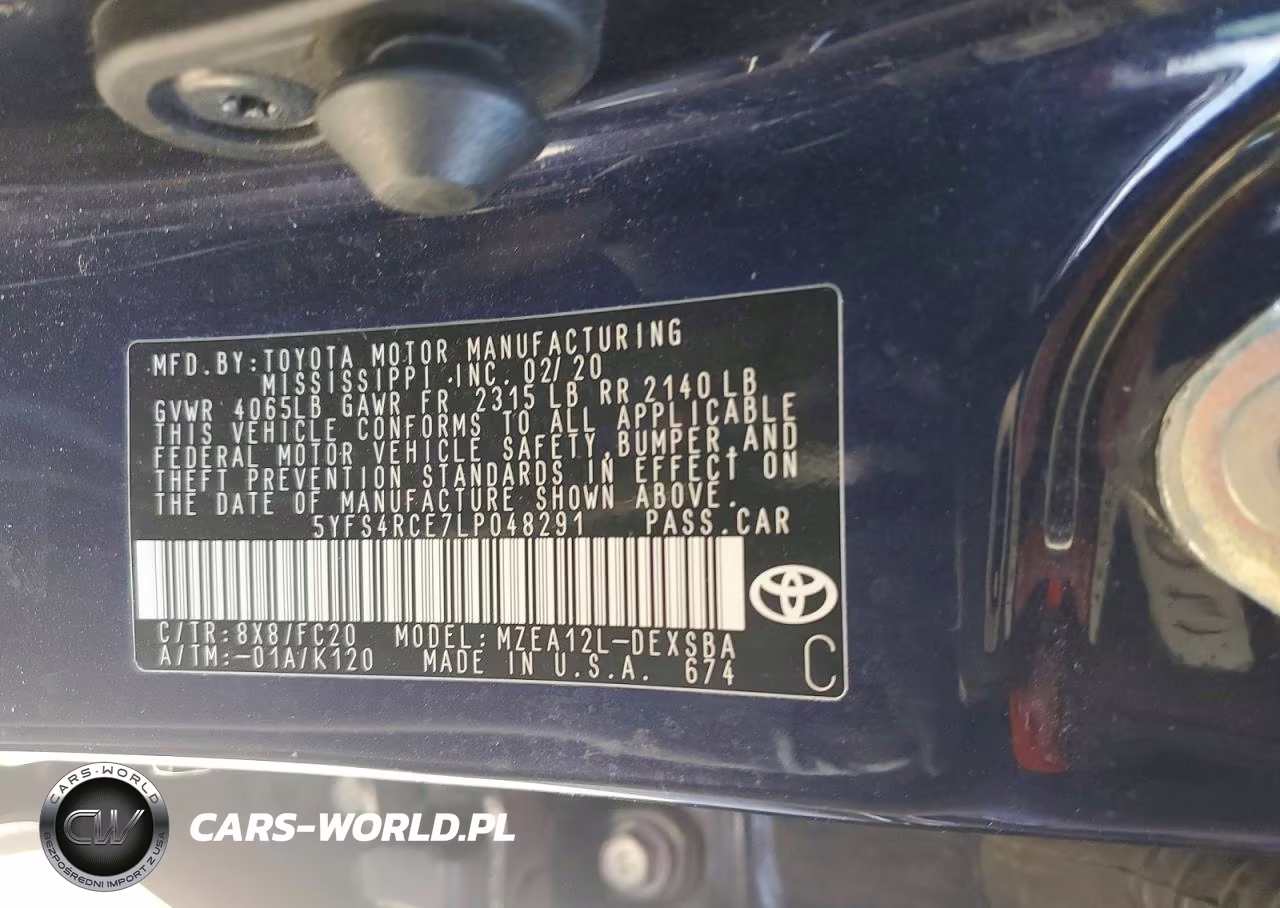 2020 Toyota Corolla Se VIN:5YFS4RCE7LP048291 - 12