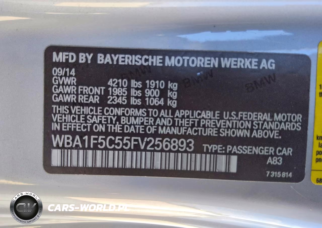 2015 BMW 228 I VIN:WBA1F5C55FV256893 - 5