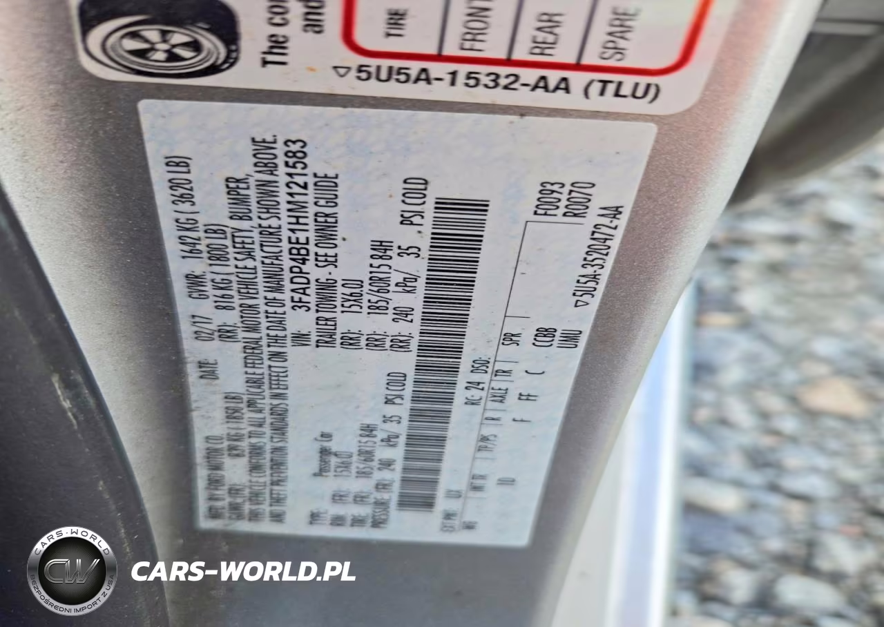 2017 Ford Fiesta Se VIN:3FADP4BE1HM121583 - 12