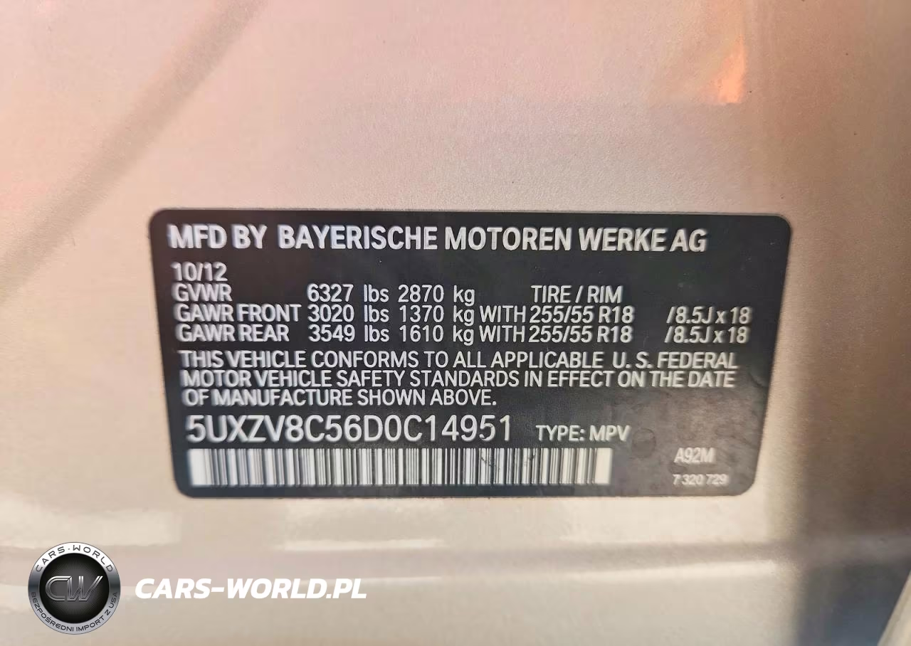 2013 BMW X5 xDrive50I VIN:5UXZV8C56D0C14951 - 13