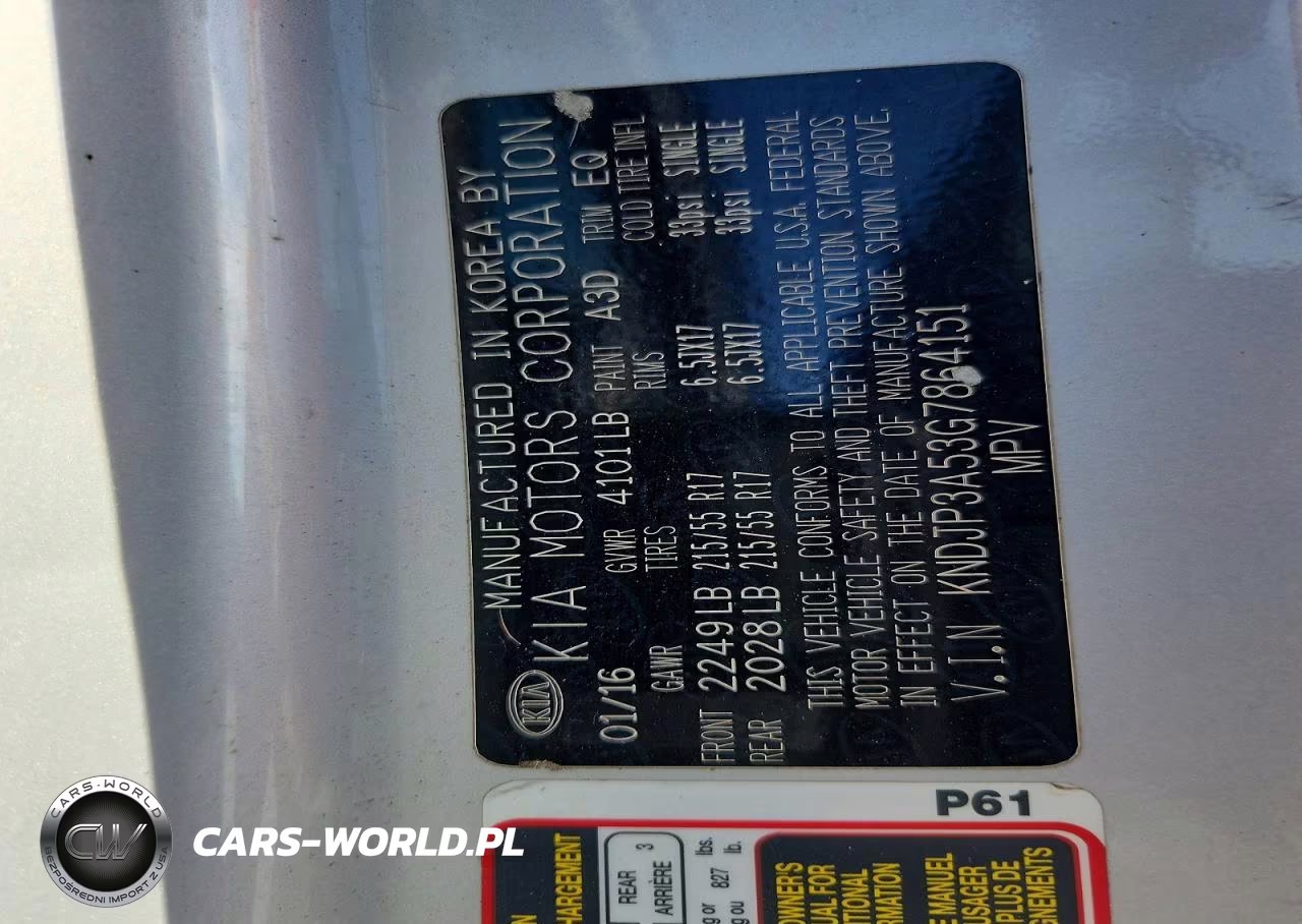 2016 Kia Soul + VIN:KNDJP3A53G7864151 - 12