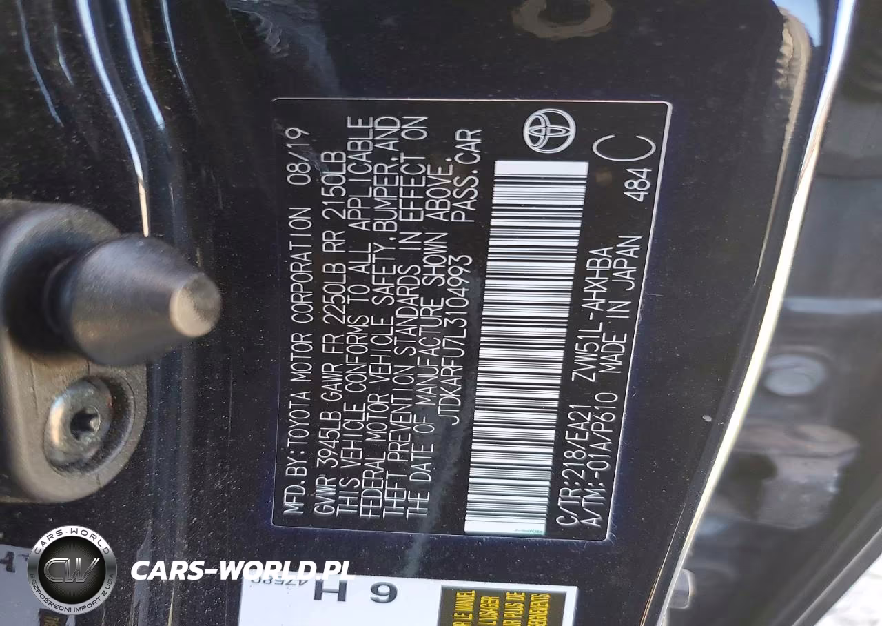 2020 Toyota Prius Limited VIN:JTDKARFU7L3104993 - 12