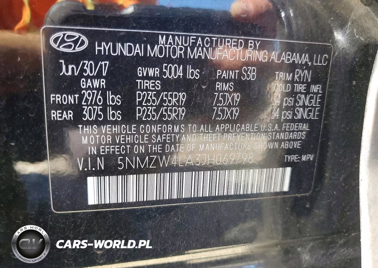 2018 Hyundai Santa Fe Sport 2.0T Ultimate VIN:5NMZW4LA3JH069798 - 14