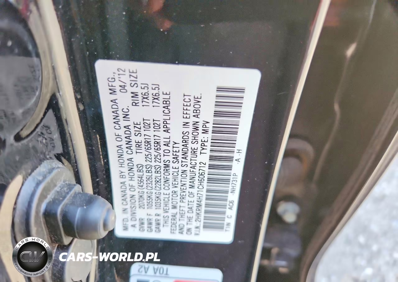 2012 Honda Cr-V Exl VIN:2HKRM4H71CH606712 - 13