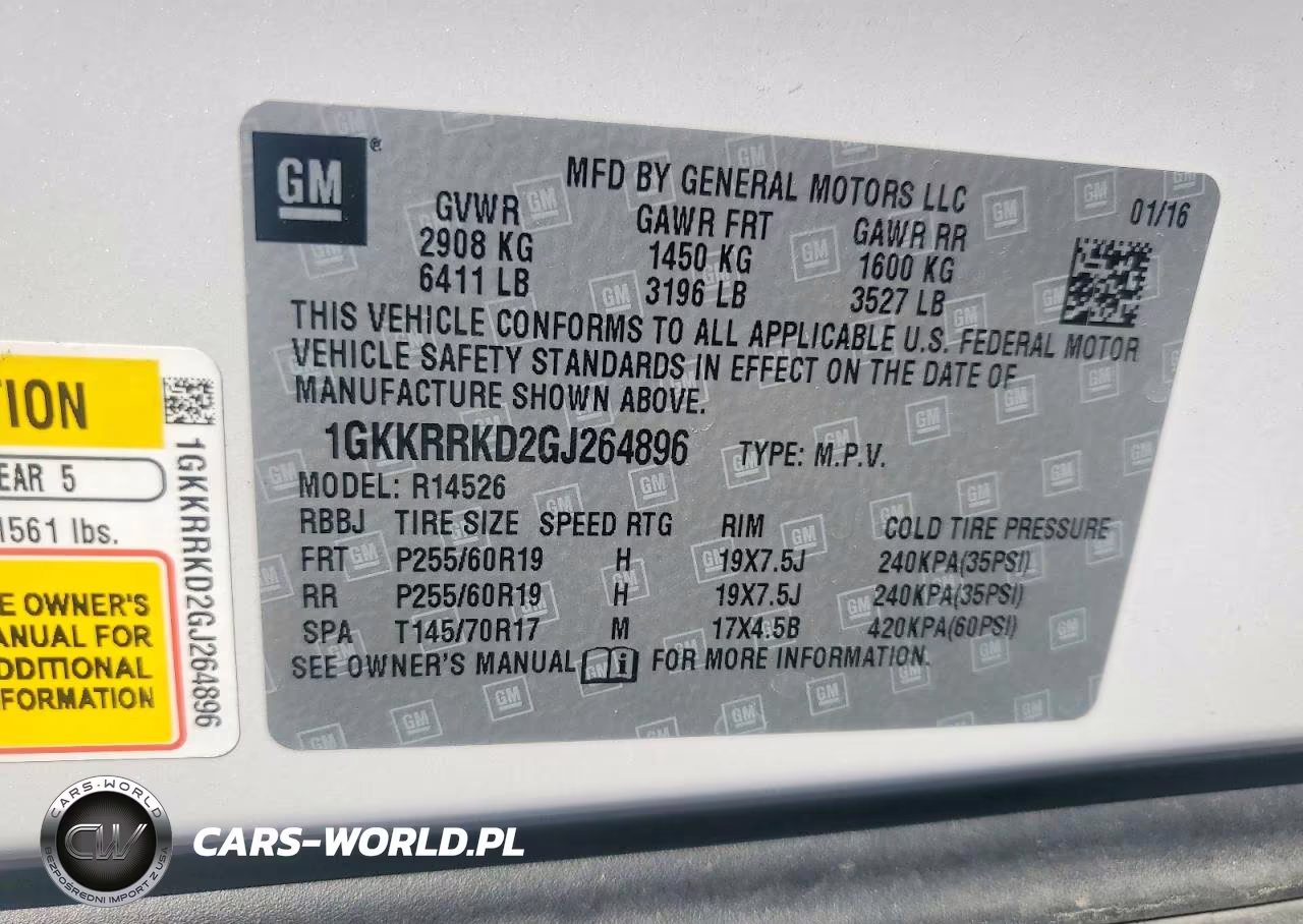 2016 GMC Acadia Slt-1 VIN:1GKKRRKD2GJ264896 - 13