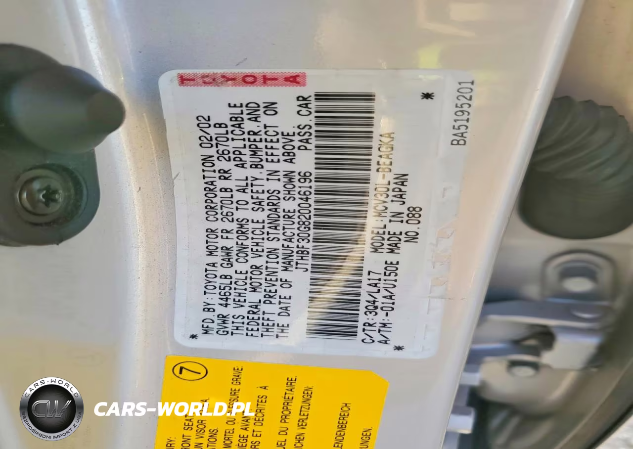 2002 Lexus Es 300 VIN:JTHBF30G820046196 - 12