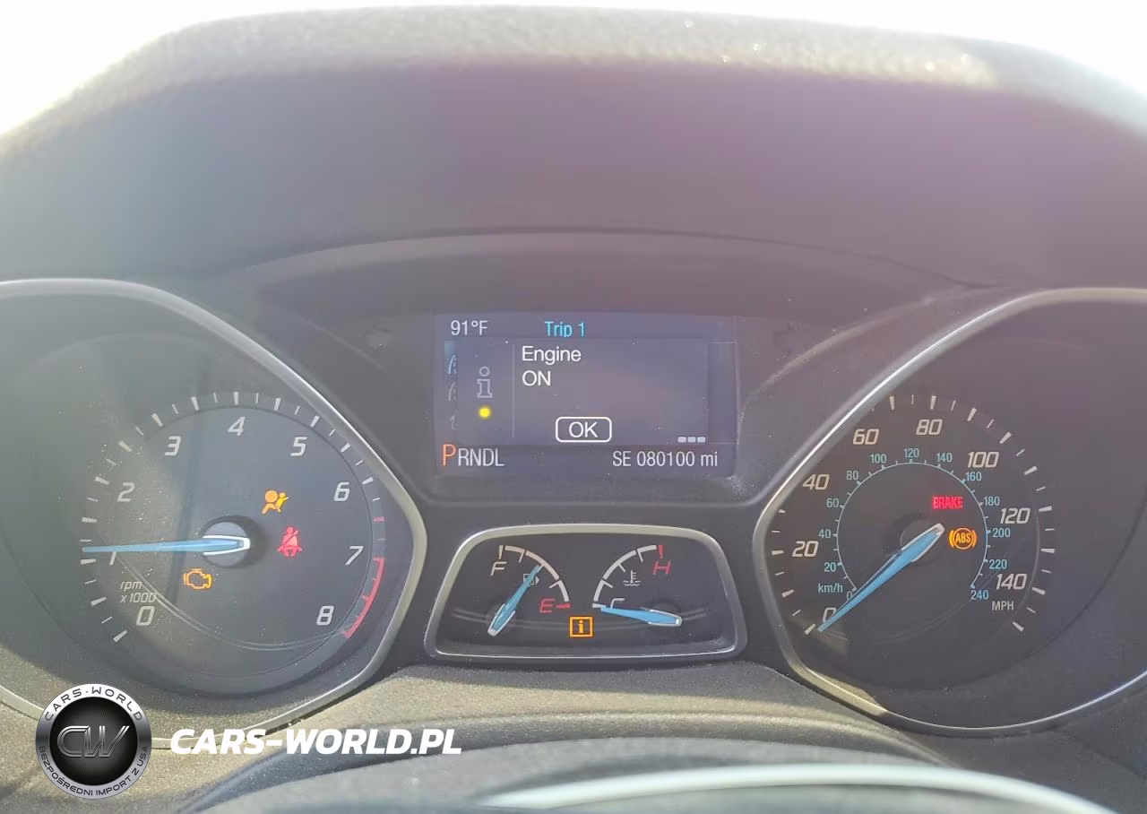 2014 Ford Focus Se VIN:1FADP3F26EL233805 - 9