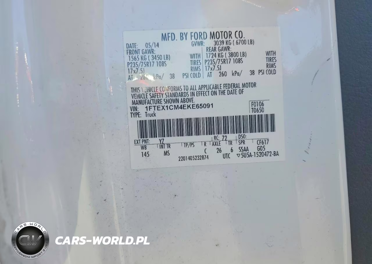 2014 Ford F150 Super Cab VIN:1FTEX1CM4EKE65091 - 13