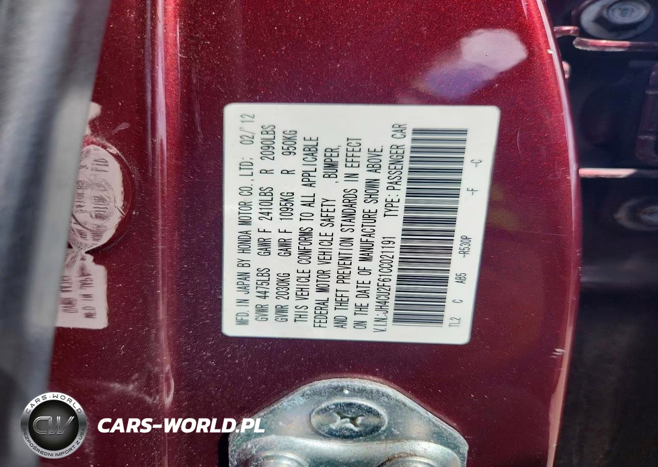 2012 Acura Tsx Tech VIN:JH4CU2F61CC021191 - 12