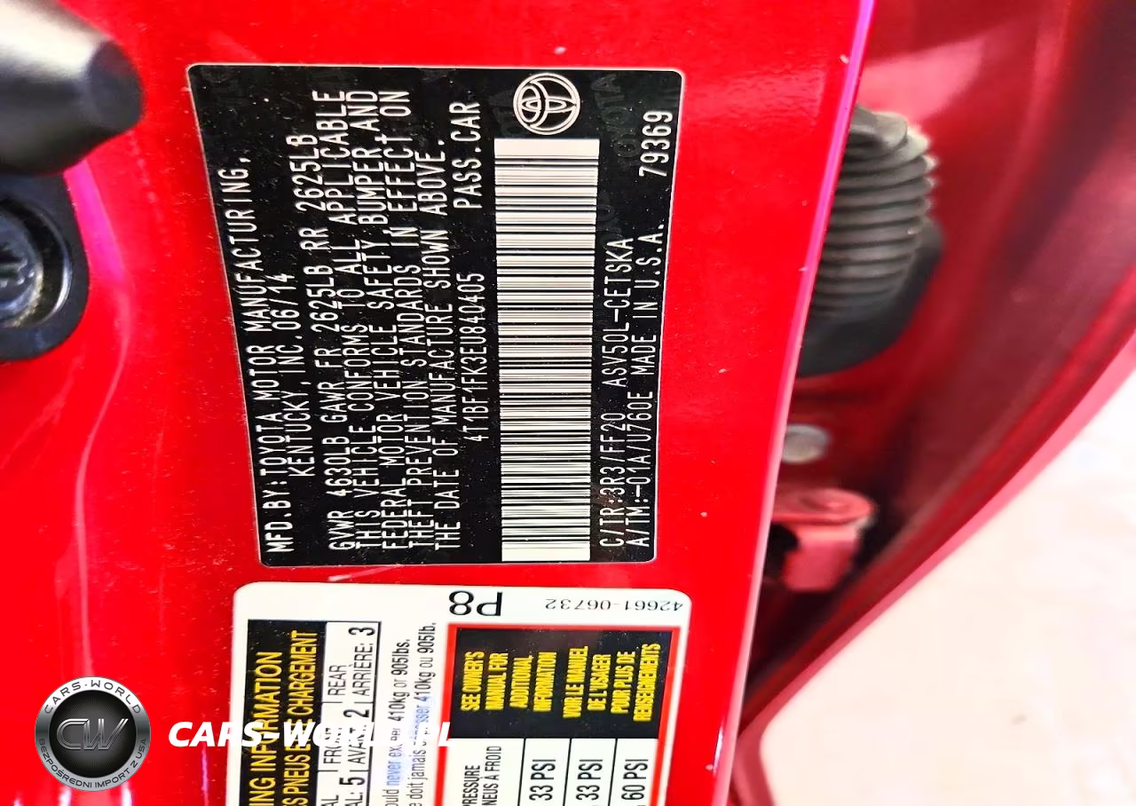 2014 Toyota Camry Se Sport VIN:4T1BF1FK3EU840405 - 12