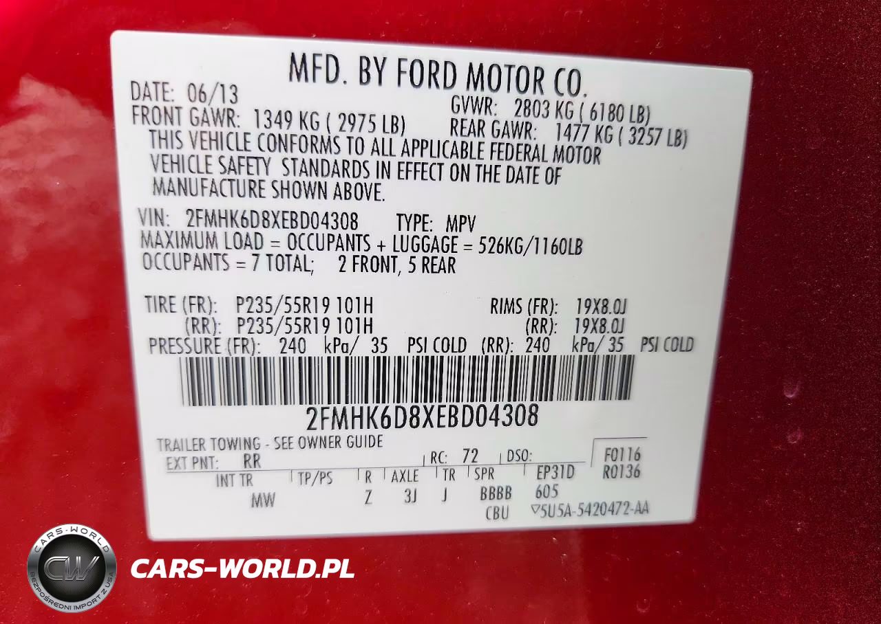 2014 Ford Flex Limited VIN:2FMHK6D8XEBD04308 - 13