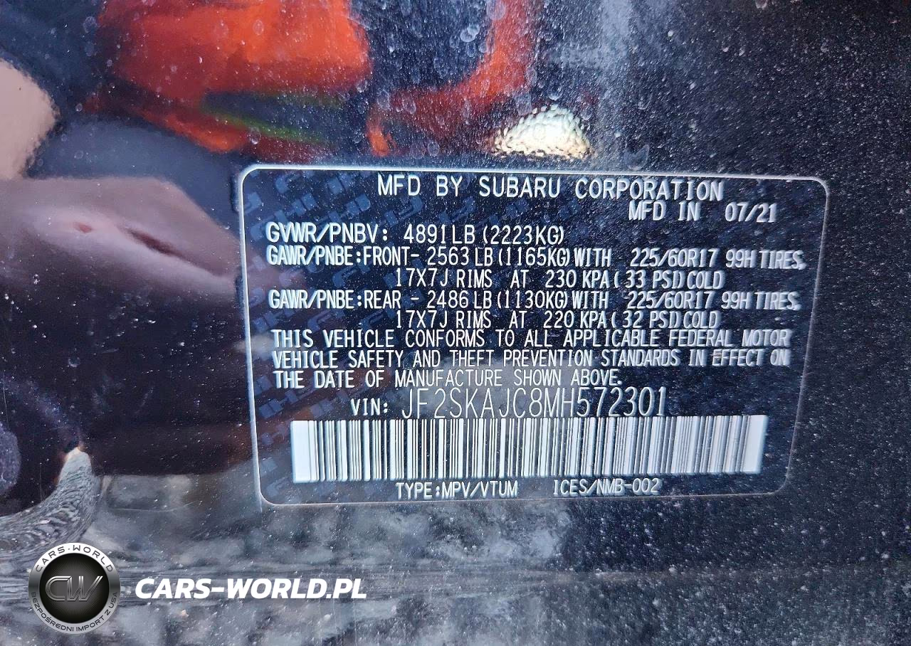 2021 Subaru Forester Premium VIN:JF2SKAJC8MH572301 - 12