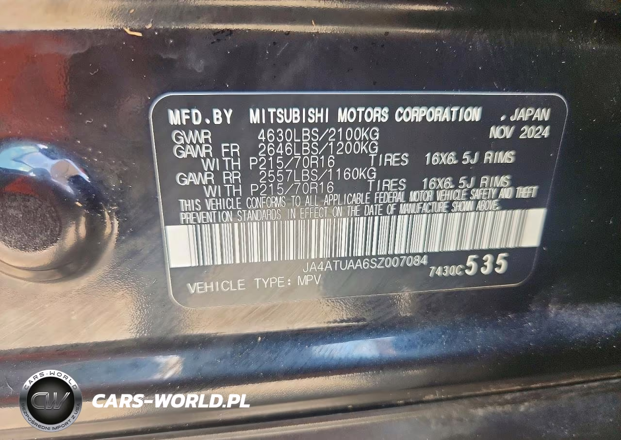 2025 Mitsubishi Eclipse Cross Es VIN:JA4ATUAA6SZ007084 - 13