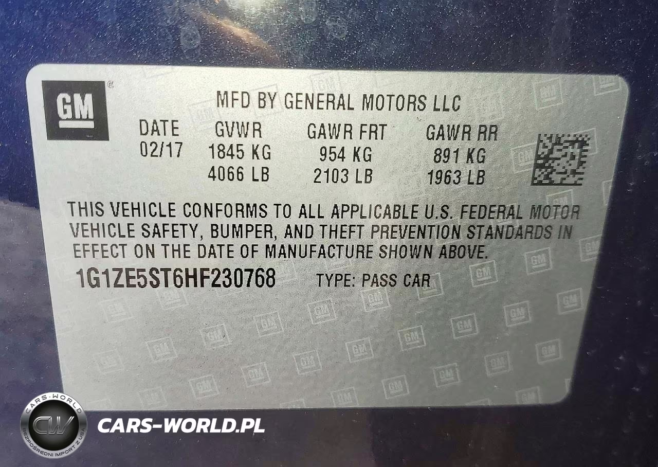 2017 Chevrolet Malibu Lt VIN:1G1ZE5ST6HF230768 - 12
