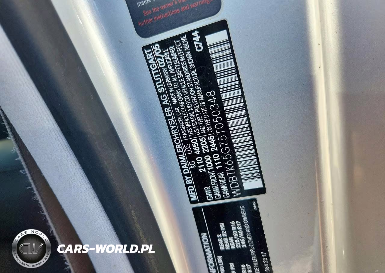 2005 Mercedes-Benz Clk 320 VIN:WDBTK65G75T050348 - 13