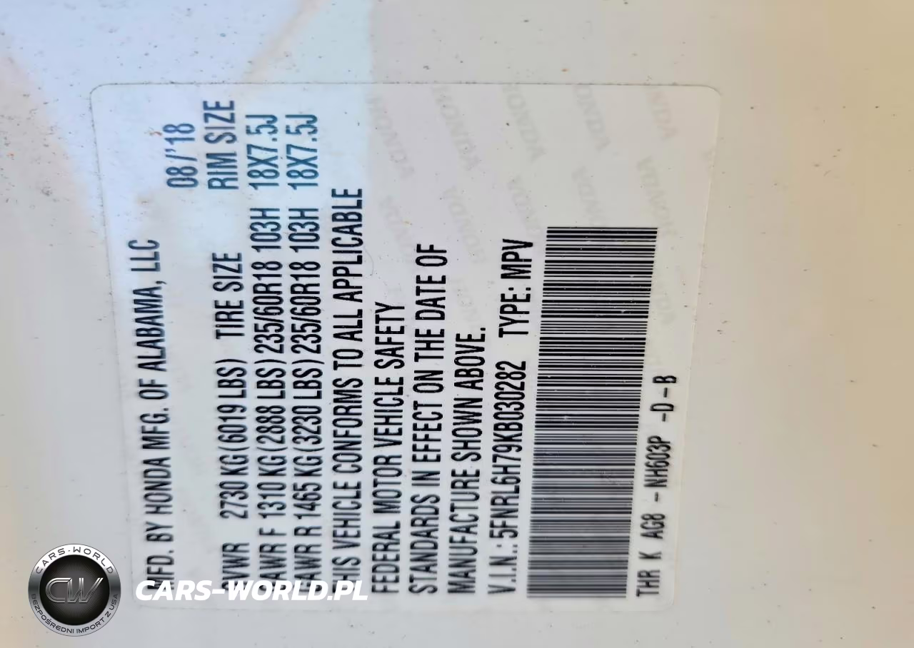 2019 Honda Odyssey Exl VIN:5FNRL6H79KB030282 - 13