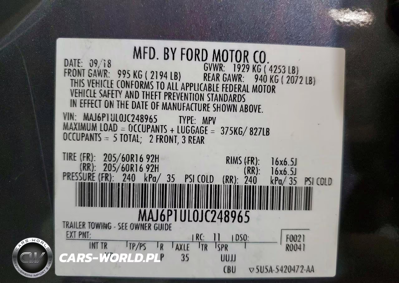 2018 Ford Ecosport Se VIN:MAJ6P1UL0JC248965 - 13