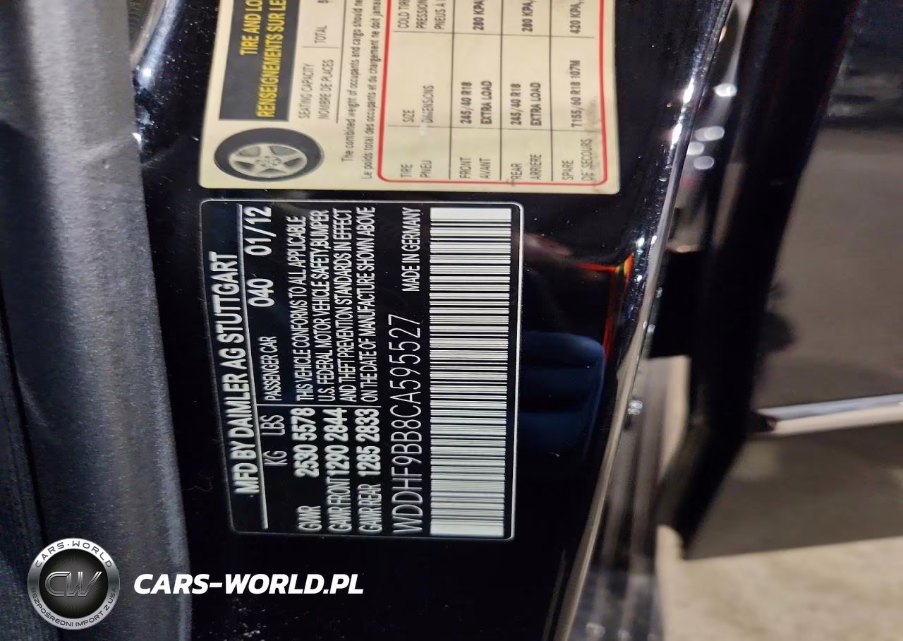 2012 Mercedes-Benz E 550 4Matic VIN:WDDHF9BB8CA595527 - 12