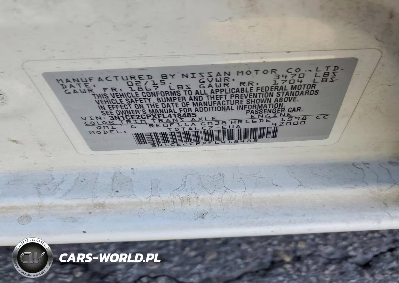 2015 Nissan Versa Note S Plus VIN:3N1CE2CPXFL418485 - 12