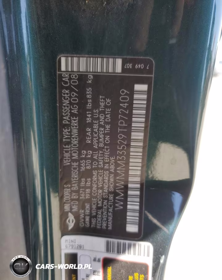 2009 Mini Cooper S Clubman VIN:WMWMM33529TP72409 - 12