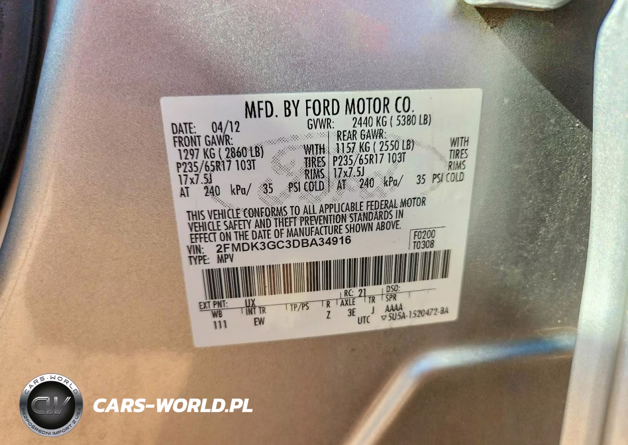 2013 Ford Edge Se VIN:2FMDK3GC3DBA34916 - 13