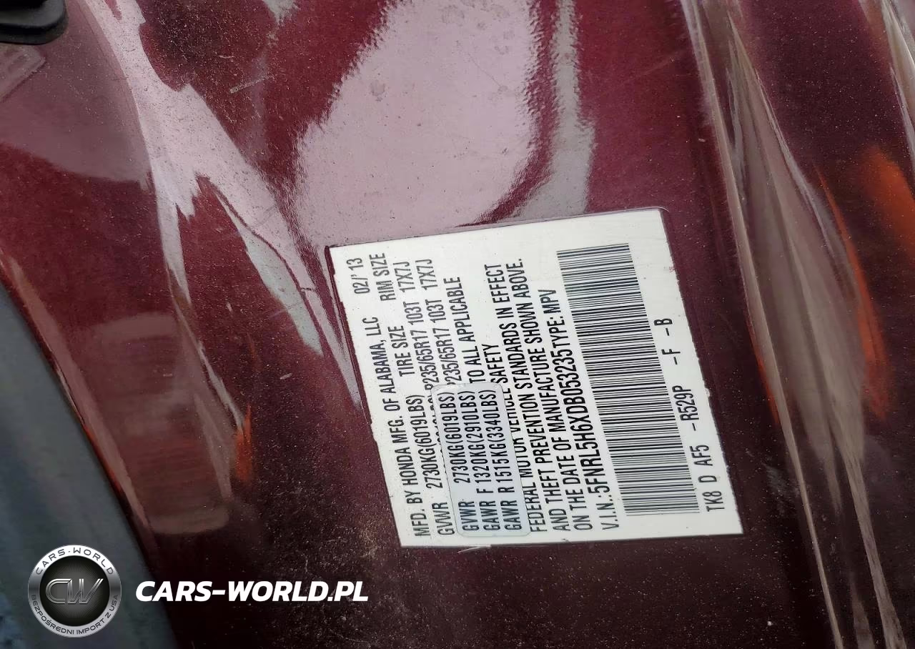 2013 Honda Odyssey Exl VIN:5FNRL5H6XDB053235 - 14