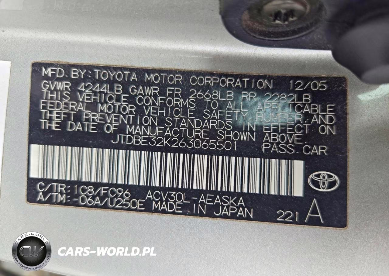 2006 Toyota Camry Se VIN:JTDBE32K263065501 - 13