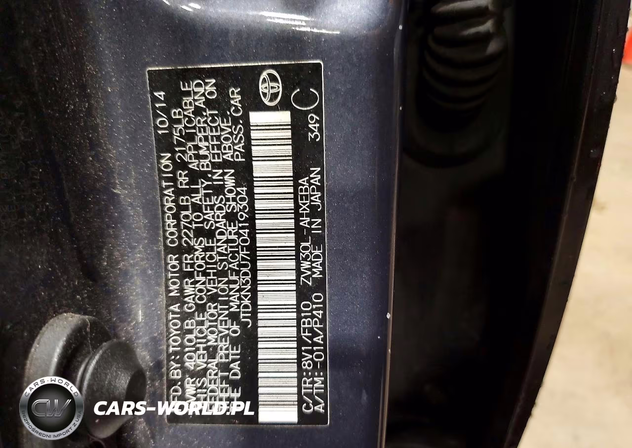 2015 Toyota Prius Two VIN:JTDKN3DU7F0419304 - 13
