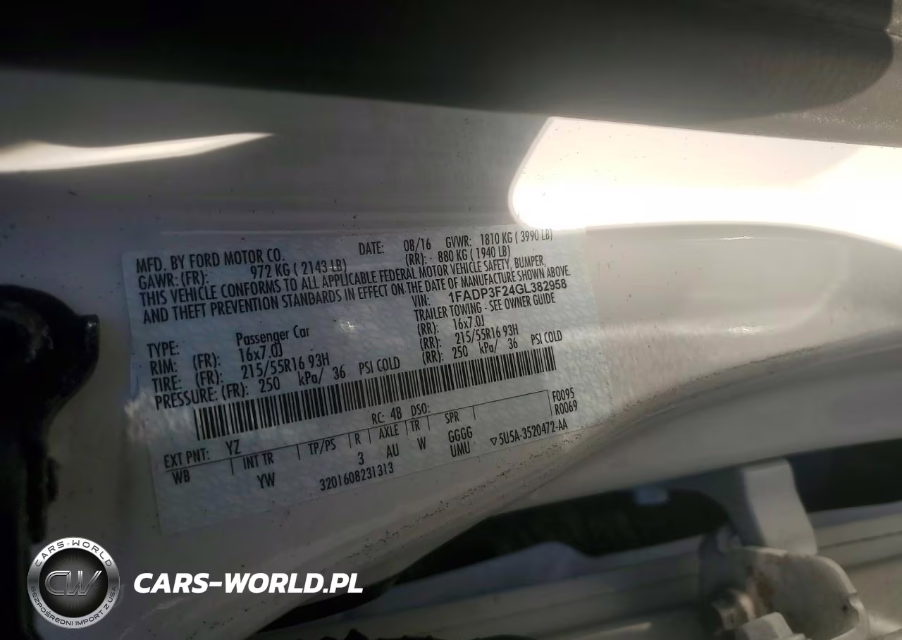2016 Ford Focus Se VIN:1FADP3F24GL382958 - 12