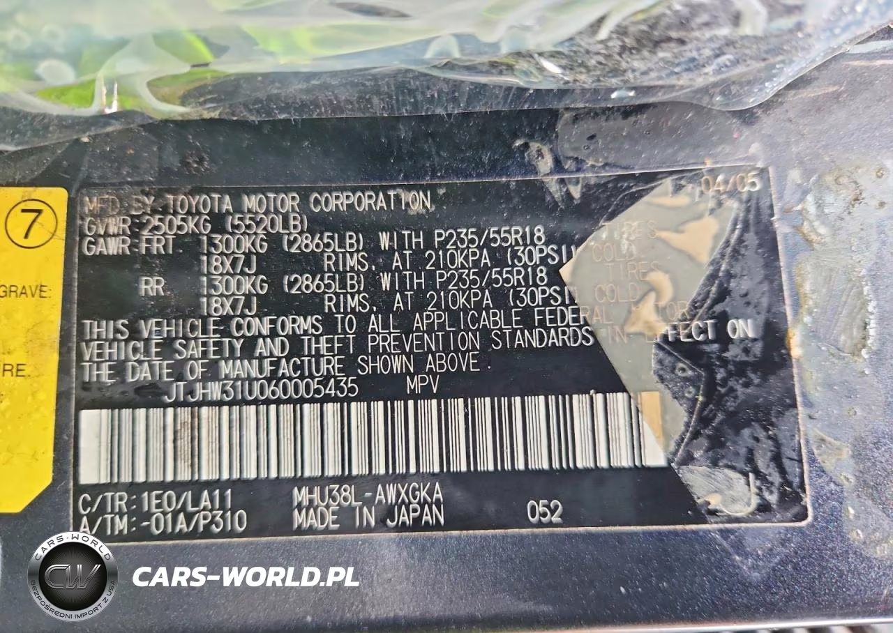 2006 Lexus Rx 400 VIN:JTJHW31U060005435 - 13
