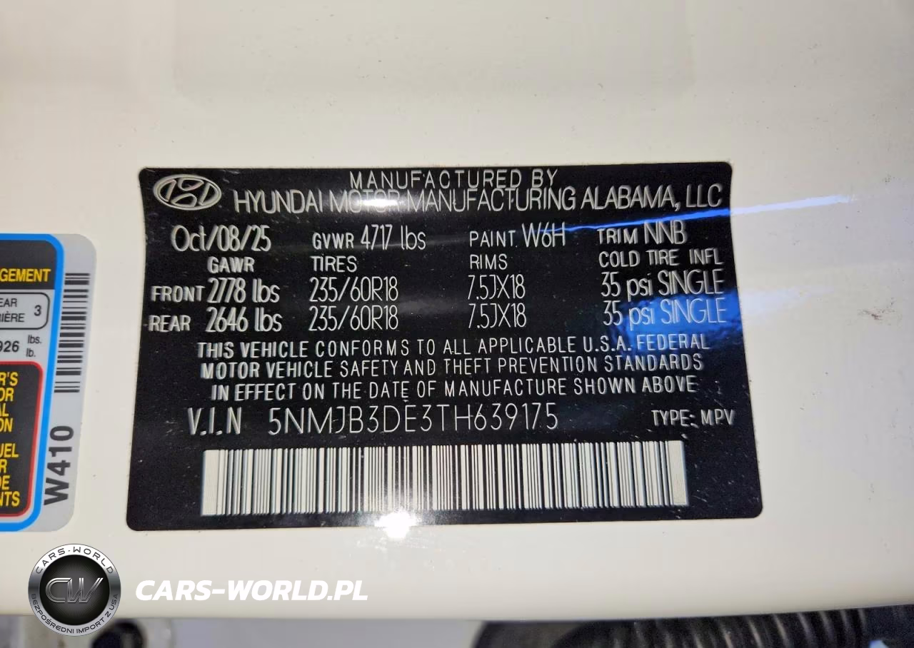 2026 Hyundai Tucson Sel VIN:5NMJB3DE3TH639175 - 13