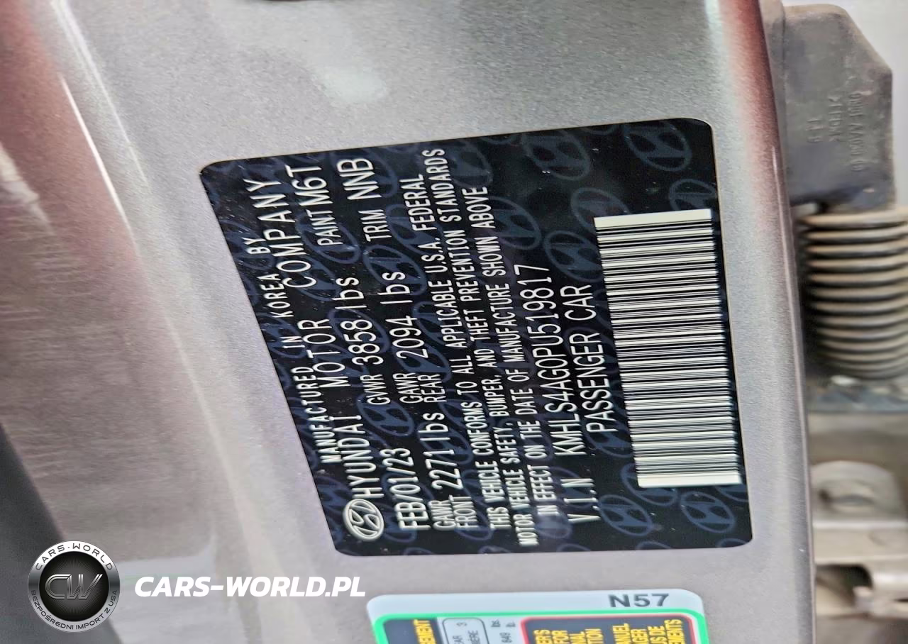 2023 Hyundai Elantra Sel VIN:KMHLS4AG0PU519817 - 12