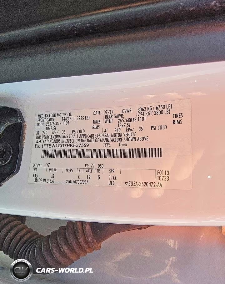 2017 Ford F150 Supercrew VIN:1FTEW1CG7HKE37559 - 12