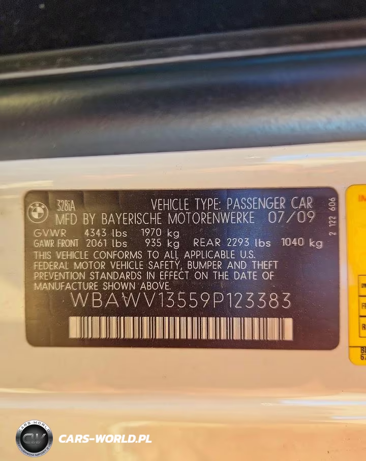 2009 BMW 328 I Sulev VIN:WBAWV13559P123383 - 12