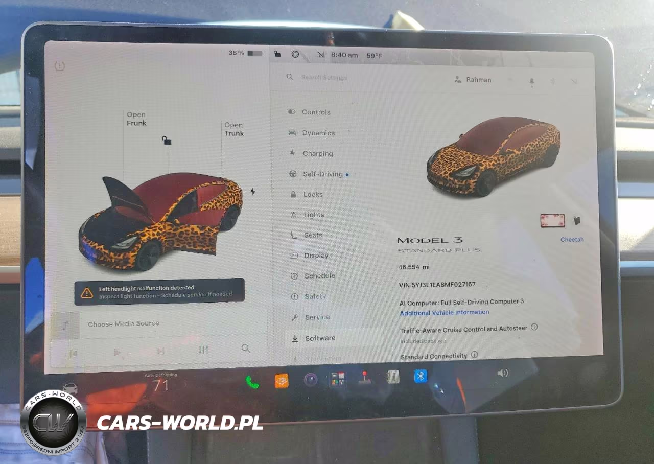 2021 Tesla Model 3 VIN:5YJ3E1EA8MF027167 - 9
