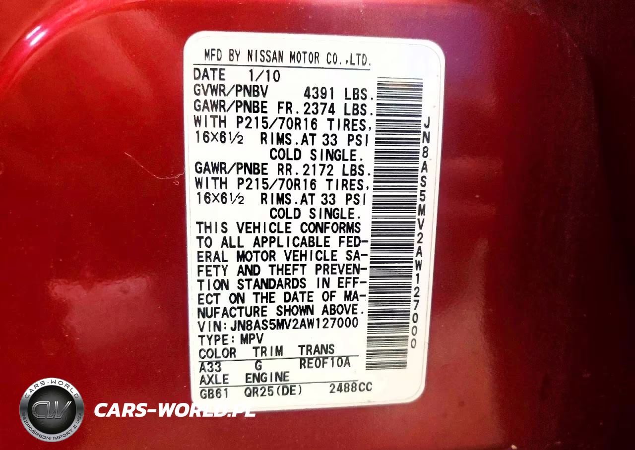 2010 Nissan Rogue S VIN:JN8AS5MV2AW127000 - 12