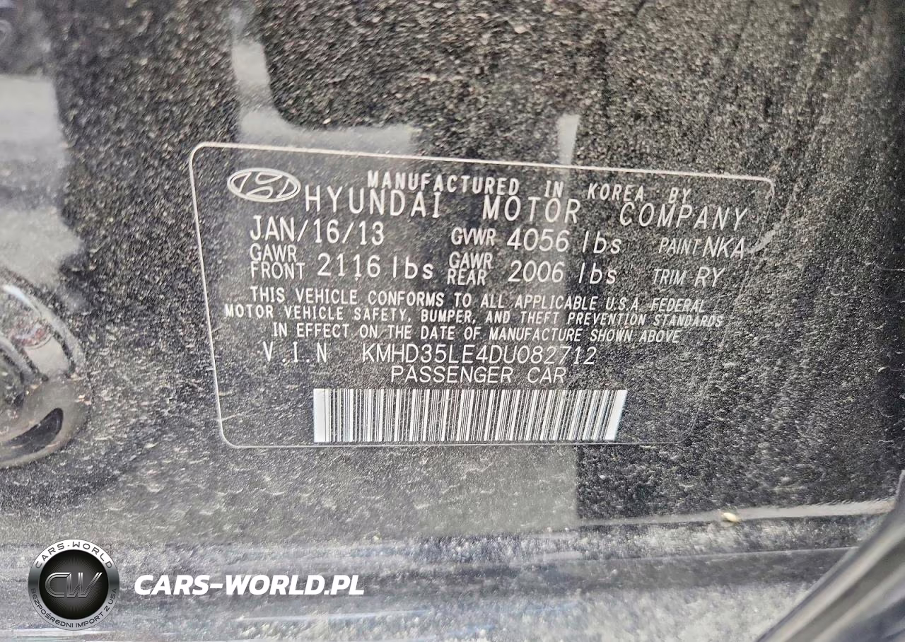 2013 Hyundai Elantra Gt Base VIN:KMHD35LE4DU082712 - 12