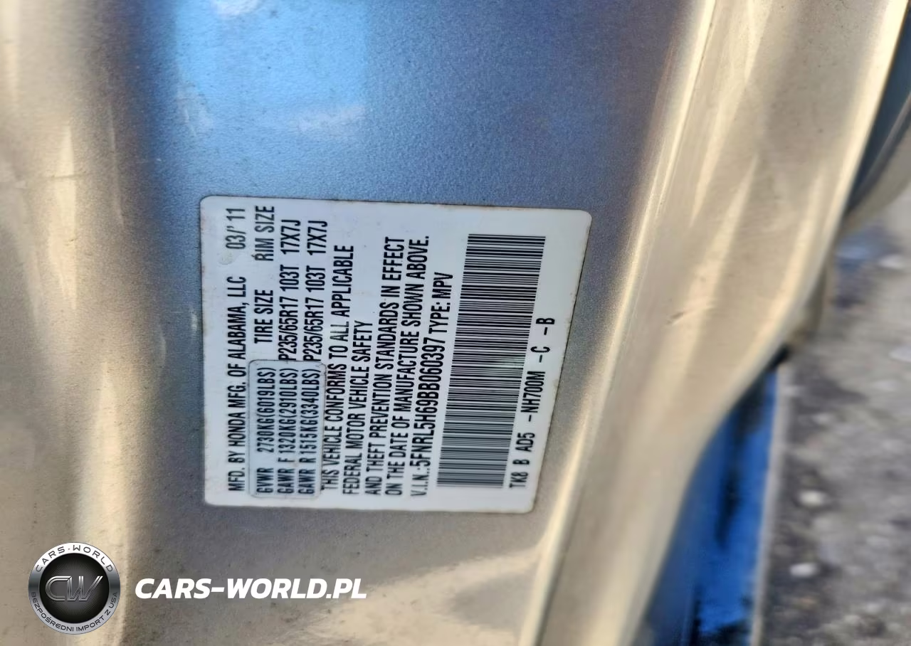 2011 Honda Odyssey Exl VIN:5FNRL5H69BB060397 - 13