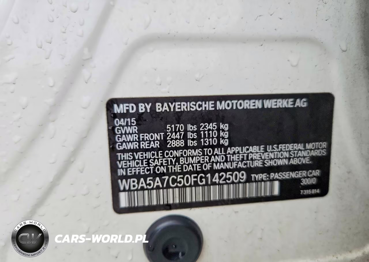 2015 BMW 528 Xi VIN:WBA5A7C50FG142509 - 12