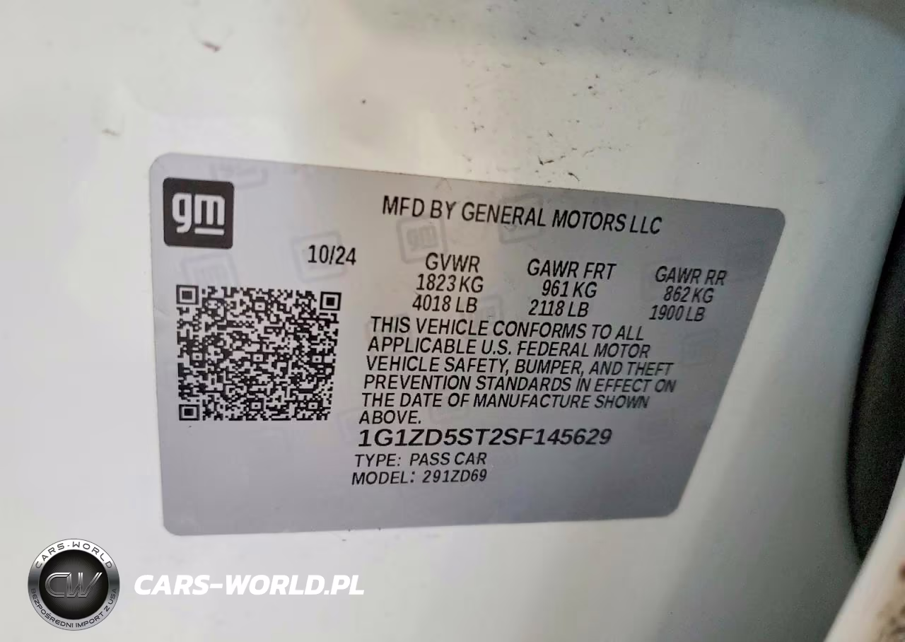 2025 Chevrolet Malibu Lt VIN:1G1ZD5ST2SF145629 - 12
