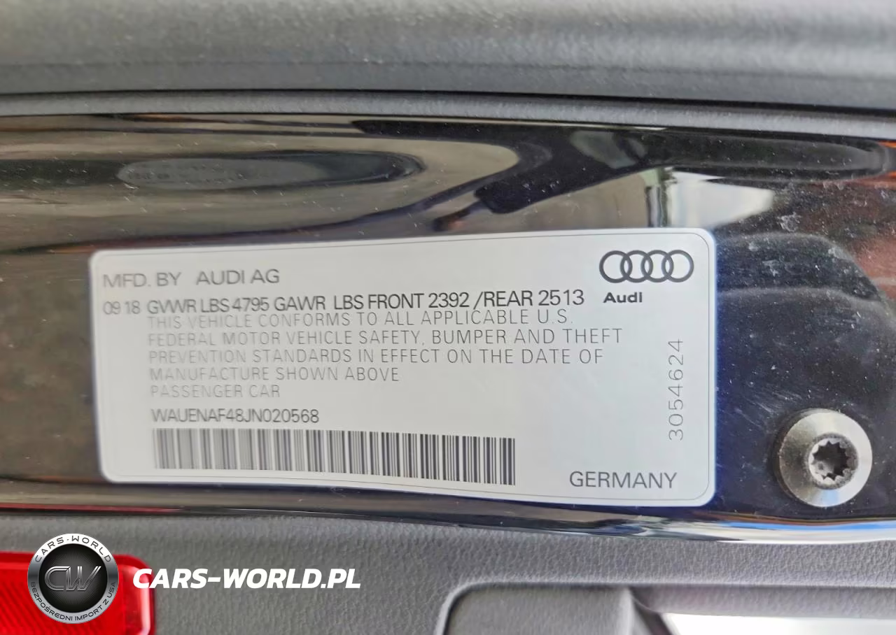 2018 Audi A4 Premium Plus VIN:WAUENAF48JN020568 - 13